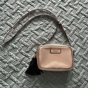 Victoria secret gold crossbody bag